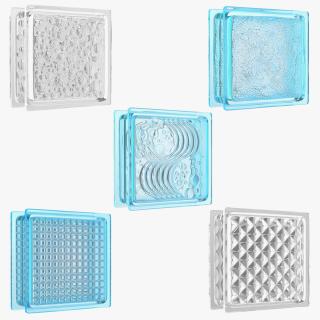 3D model Glass Blocks Collection 2