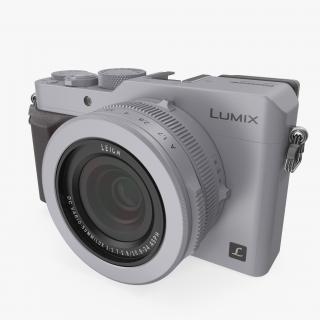 Panasonic Lumix DMC LX100 Digital Camera Silver 3D