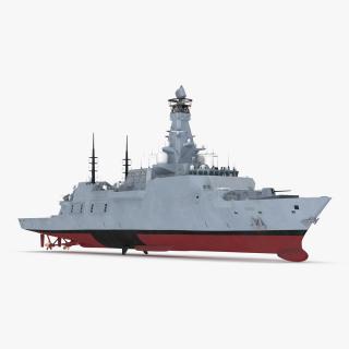 3D Type 26 Global Combat Ship Rigged model