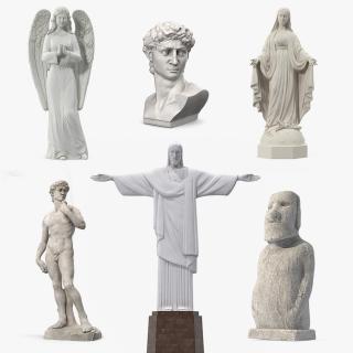 3D Stone Statues Collection 5