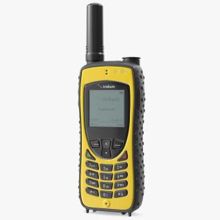 3D Satellite Phone Iridium Extreme Yellow model