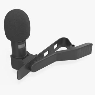 3D Lavalier Lapel Clip On Microphone model