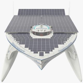 Electric Yacht PlanetSolar Rigged for Cinema 4D 3D