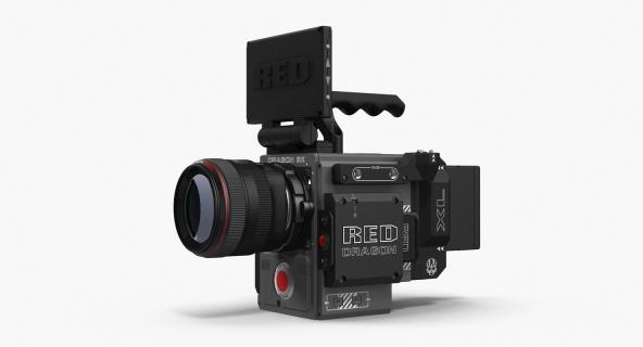 3D Red Weapon Dragon 5k Professional Movie Camera