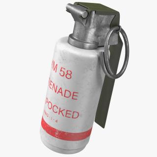 XM58 Riot Control CS Grenade Old 3D