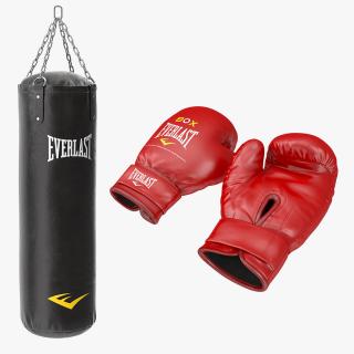 3D Boxing Gloves and Punching Bag Collection