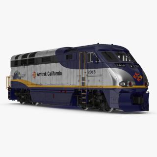 3D Amtrak California Passenger Locomotive model