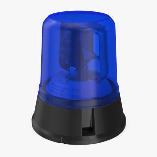 Flashing Rotating Beacon Blue 3D model