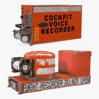 3D model Crashed Flight Recorders Collection