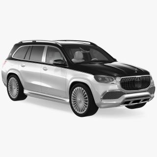 Maybach GLS 600 Silver 3D