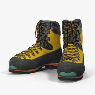 3D Mountain Walking Rock Climbing Winter Boots model