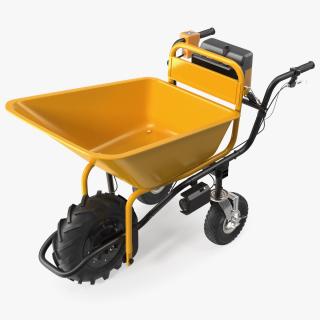 Electric Wheelbarrow with Bucket 3D