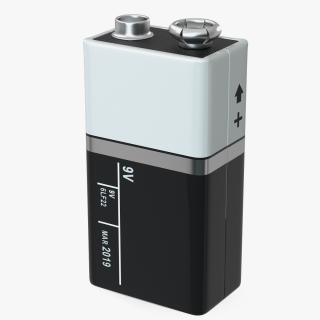 9-Volt Battery 3D model