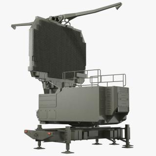 3D Long Range Surveillance Radar TOMBSTONE 64N6 Rigged