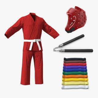 3D Karate Training Clothes Collection 3