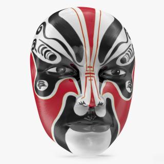 Japanese Male Opera Mask 3D model