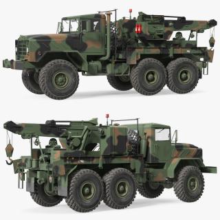 M939 Military Wrecker Green 3D