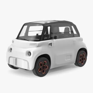 3D Urban Electric Scooter Simple Interior model