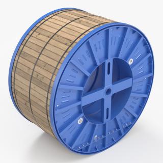 3D Steel Cable Drum 2 model