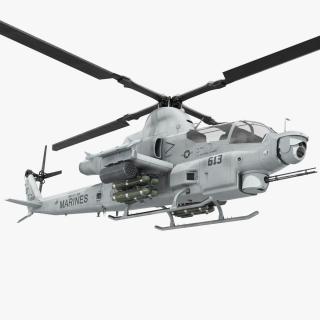 3D Bell AH-1Z Attack Helicopter model