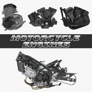 3D Motorcycle Engines Collection 2