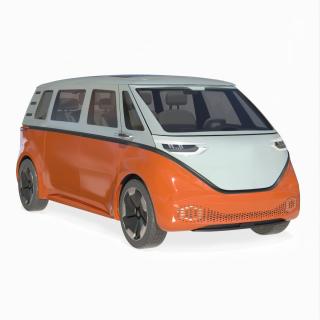 Electric Minivan Simplified 3D