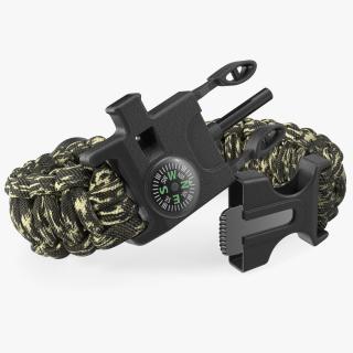 3D Tactical Paracord Bracelet Camo