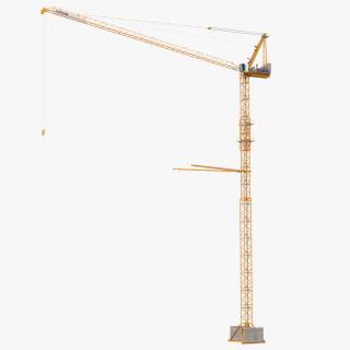 3D Potain MR 295 Luffing Jib Crane