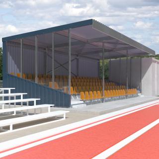 Covered Stands 3D model