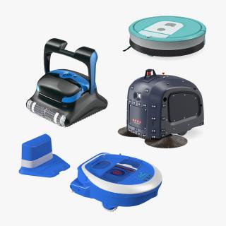 3D Robotic Vacuum Cleaners Collection 3