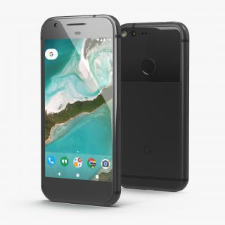 3D model Google Pixel Phone Quite Black