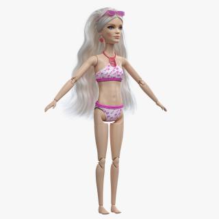 Barbie Doll Swimsuit T-pose 3D