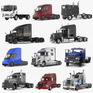 3D Rigged Trucks Collection 6