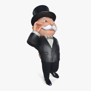 3D model Mr Monopoly Mascot Rigged