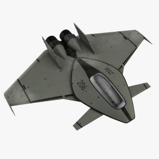 Futuristic Stealth Fighter Aircraft 2 3D