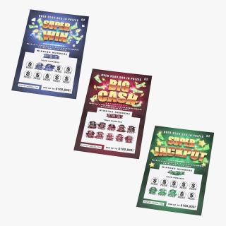 3D Super Win Lottery Tickets Collection