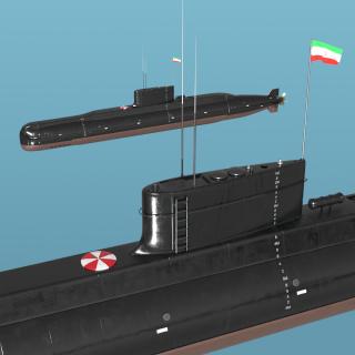 Iranian Fateh Semi Heavy Submarine 3D model