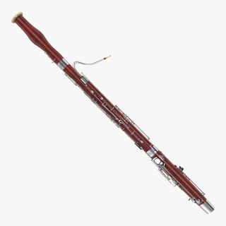 3D Bassoon Musical Instrument