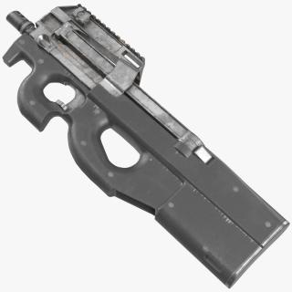 3D Submachine Gun Game Weapon