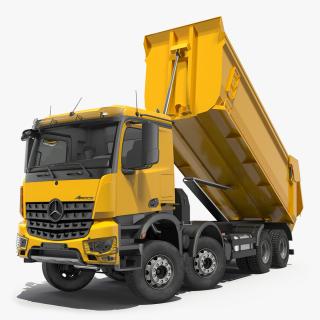 3D Mercedes Benz Arocs 8X8 Dump Truck Rigged