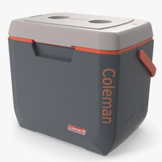 28 Quart Cool Box Coleman Xtreme Gray 3D