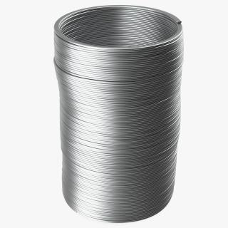 3D Metal Slinky Toy Spring model