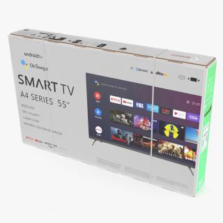 3D 55 Inch TV Cardboard Shipping Box model