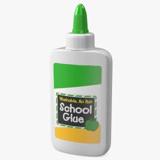 3D model Liquid School Glue Bottle 100g