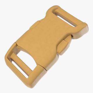 YKK Contoured Side Release Plastic Buckle Khaki 3D