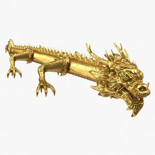 3D Golden Dragon model