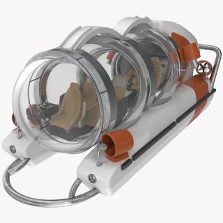 3D Small Personal Submarine Rigged