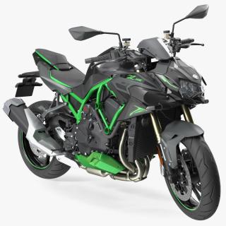 3D model Kawasaki Z H2 2023 Motorbike Rigged