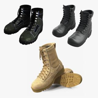 3D model Military Boots 3D Models Collection