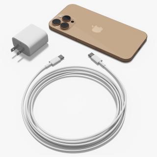 IPhone 16 Pro Max and Fast Charger 3D model